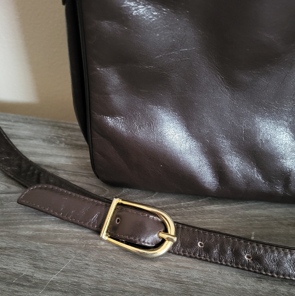 Vintage Susan Gail Brown Leather Shoulder Bag MCM - Picture 10 of 10